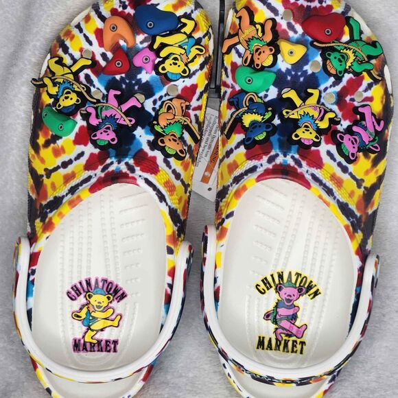 Grateful Dead x Chinatown Market Crocs Mens 7 Womens 9 Classic Clogs New - Picture 6 of 10